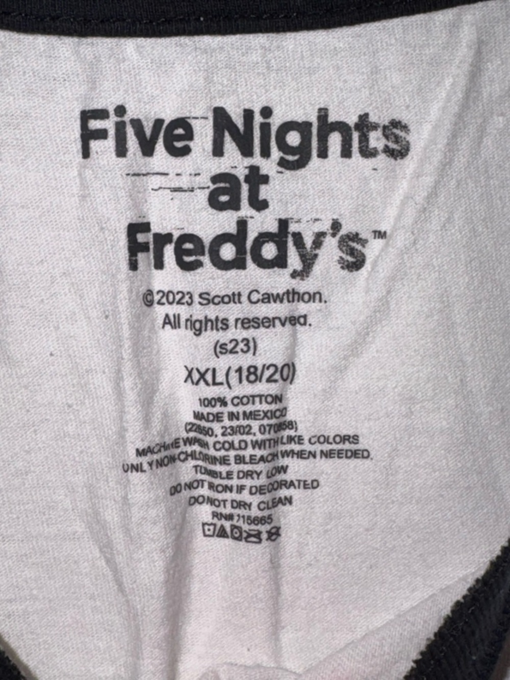 Five Nights at Freddy’s Shirt Bundle Boys XXL 18/20 FNAF Freddy Graphic Lot - Picture 4 of 6